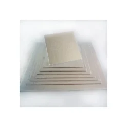 FUNCAKES Support Gâteau Carré 35 x 0,4 cm Argenté Discount