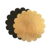 SCRAPCOOKING Support Gâteau Or et Noir Rond Cannelé Ø24cm x5 Best
