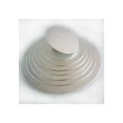 FUNCAKES Support Gâteau Rond Ø 20 x 0,4 cm Argenté New