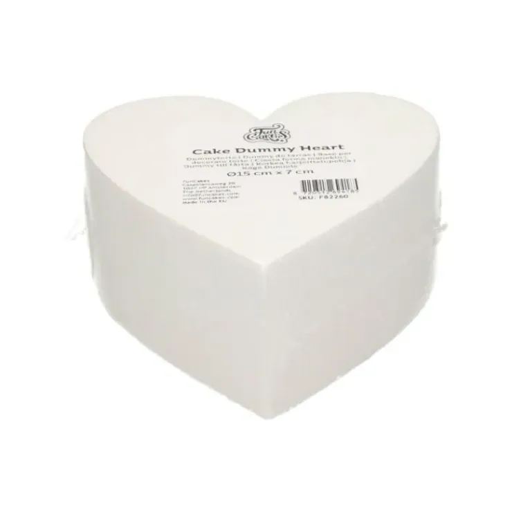 FUNCAKES Support Polystyrène Cœur Ø 15 cm H 7 cm New
