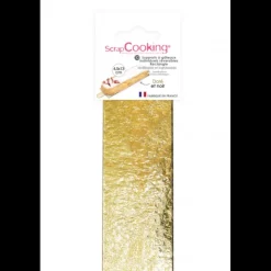 SCRAPCOOKING Supports Gâteau Or et Noir Rectangle 4,5 x 13 cm (x10) Sale
