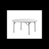 LYROSE Table Ronde Blanche 10 Personnes Congrès Hot
