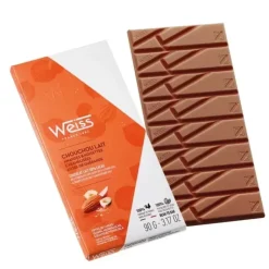 WEISS Tablette de Chocolat au Lait Chouchou 38% 90 g New