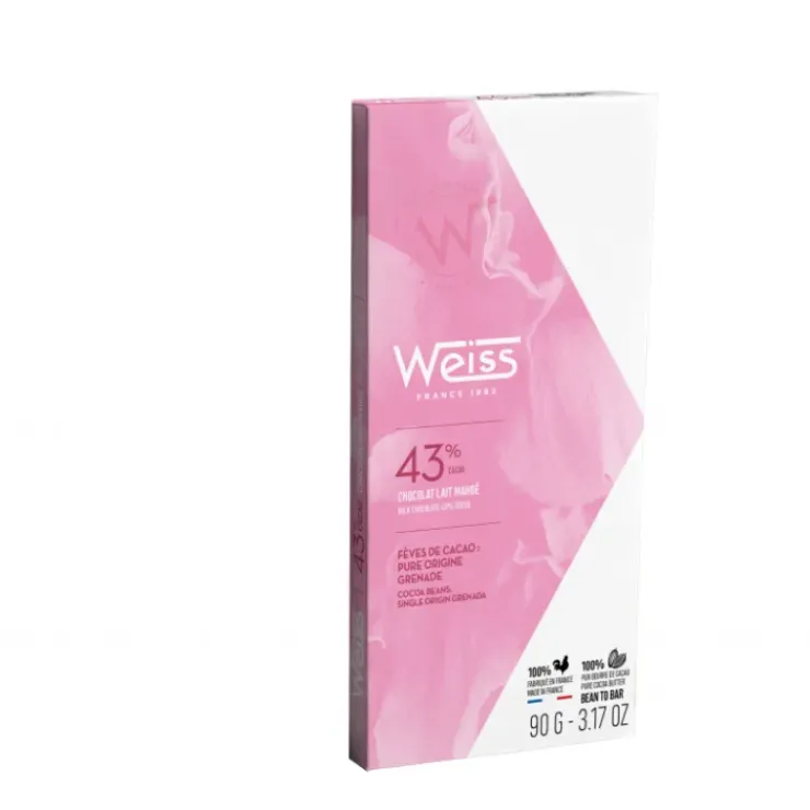 WEISS Tablette de Chocolat au Lait Mahoe 43% 90 g Online