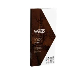 WEISS Tablette de Chocolat Noir 100% Cacao 90 g Discount
