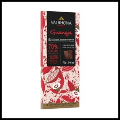 VALRHONA Tablette de Chocolat Noir Guanaja 70% 70 g Hot