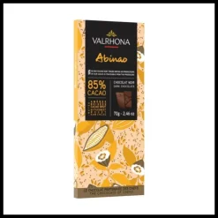 VALRHONA Tablette de Chocolat Noir Abinao 85% 70 g New
