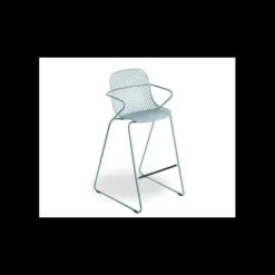GROSFILLEX Tabouret en Acier avec Assise Résine Bleu Ether Ramatuelle 73’ New
