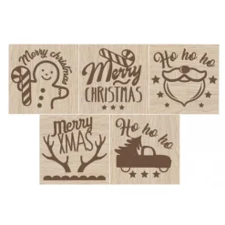 SCRAPCOOKING Tampon Biscuit Noël et Emporte-Pièce New