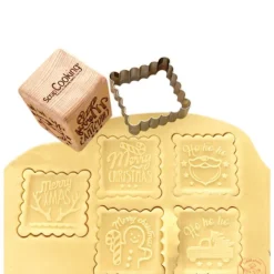 SCRAPCOOKING Tampon Biscuit Noël et Emporte-Pièce New