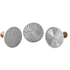NORDIC WARE Tampons à Biscuits et Cookies Ronds Geo (x3) New