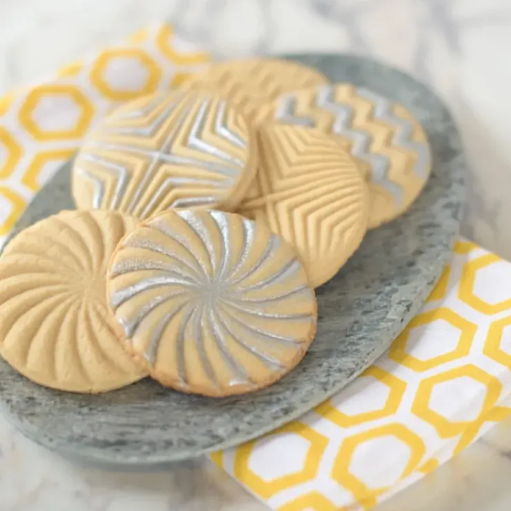 NORDIC WARE Tampons à Biscuits et Cookies Ronds Geo (x3) New