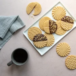 NORDIC WARE Tampons à Biscuits et Cookies Ronds Geo (x3) New