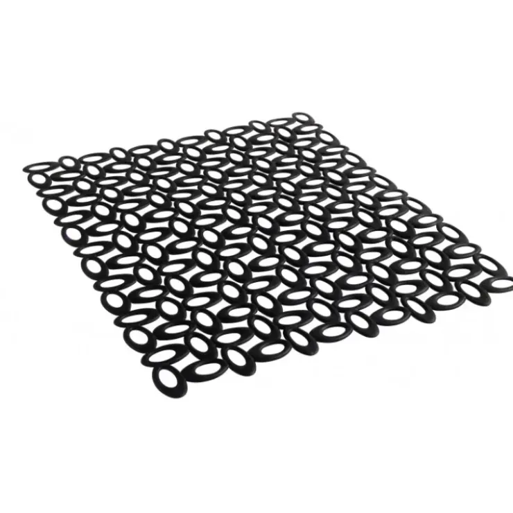 MASTRAD Tapis d'évier Noir forme Dentelle Hot