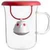 CUISINEADDICT Tasse à Thé avec Infuseur et Couvercle Rouge 400 ml QDO Sale