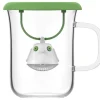CUISINEADDICT Tasse à Thé avec Infuseur et Couvercle Vert Botanique 400 ml QDO Sale