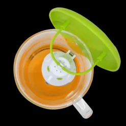 CUISINEADDICT Tasse à Thé avec Infuseur et Couvercle Vert Botanique 400 ml QDO Sale