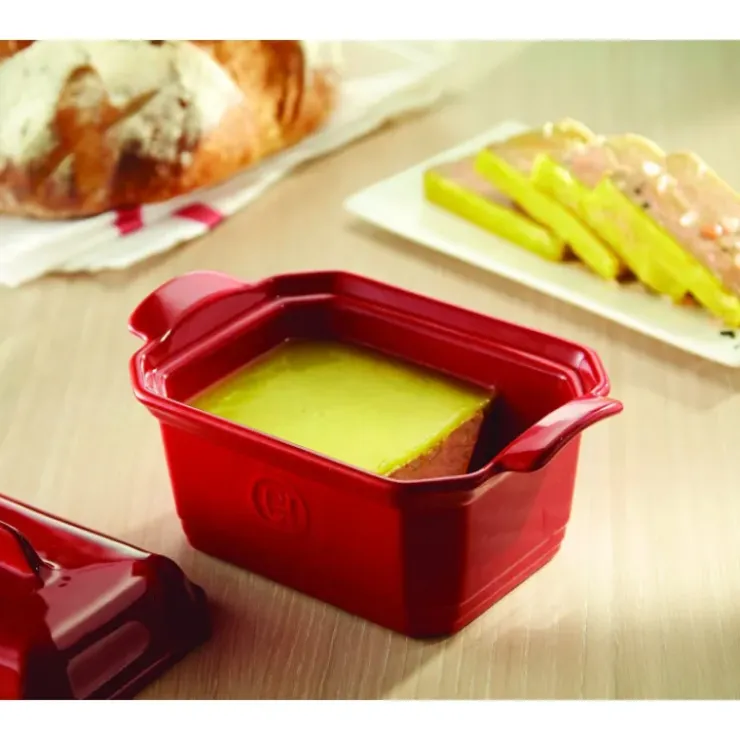 EMILE HENRY Terrine à foie gras avec presse 0,6L - Couleur Grand Cru Clearance