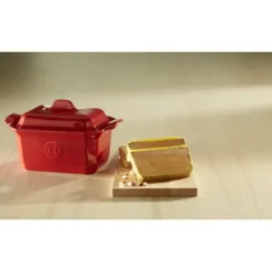 EMILE HENRY Terrine à foie gras avec presse 0,6L - Couleur Grand Cru Clearance