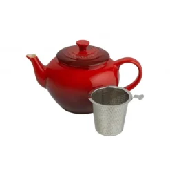 LE CREUSET Théière avec Infuseur 1.3 L Cerise Clearance