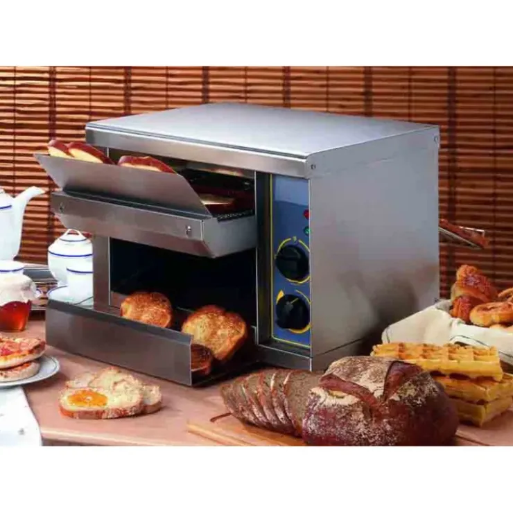 ROLLER GRILL Toaster à Convoyeur en Acier Inoxydable New