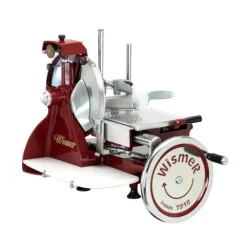 WISMER Trancheuse à Jambon Manuelle Rétro Rouge 350 mm New