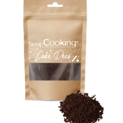 SCRAPCOOKING Vermicelles Chocolat Noir en Sucre 70 g Discount