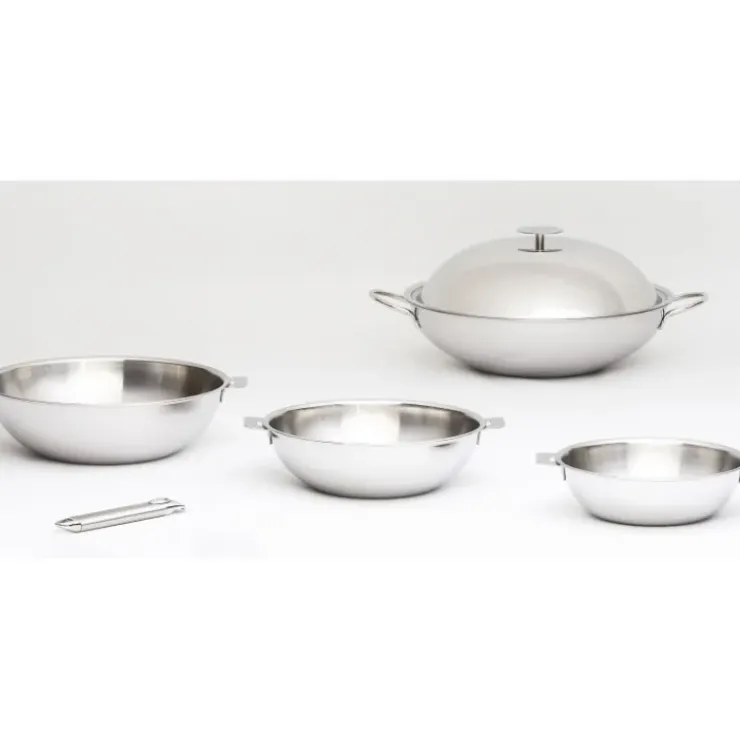 CRISTEL Wok Casteline Ø 20 cm Manche Amovible Inox Outlet