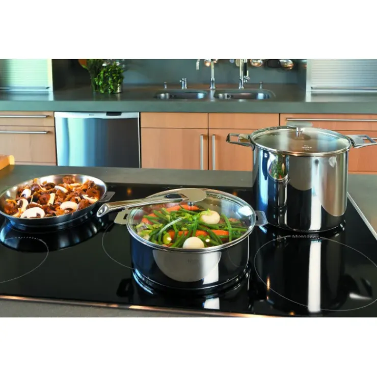 CRISTEL Wok Casteline Ø 24 cm Manche Amovible Inox
