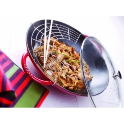 STAUB Wok en Fonte 37 cm Rouge New