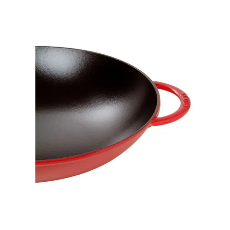 STAUB Wok en Fonte 37 cm Rouge New